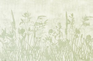 GIN2202ST - Verde | Carta da parati botanica design moderno